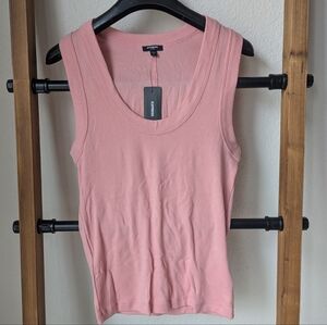 NWT Express Women's Blush Pink Ribbed Tank Top - Size S